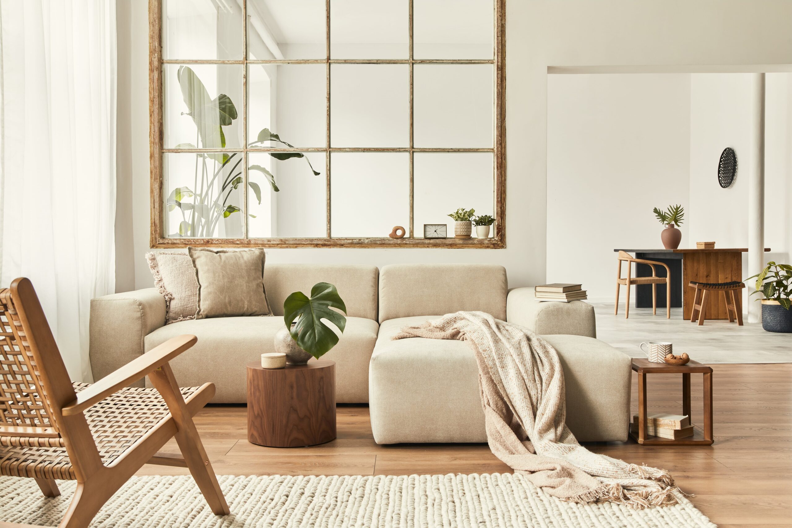 Brownish Style Living Room